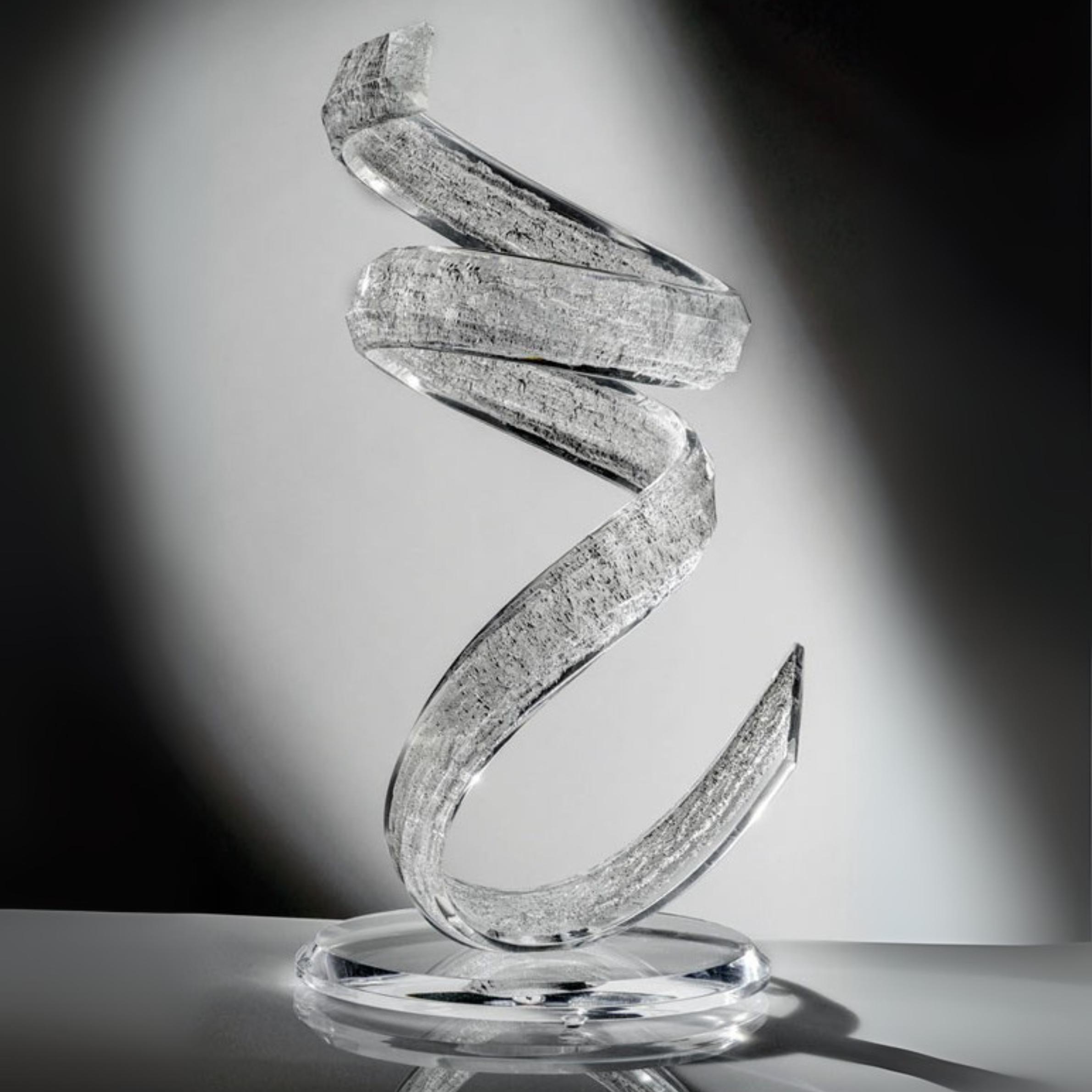 Cyclone Acrylic Table Sculpture Q-475