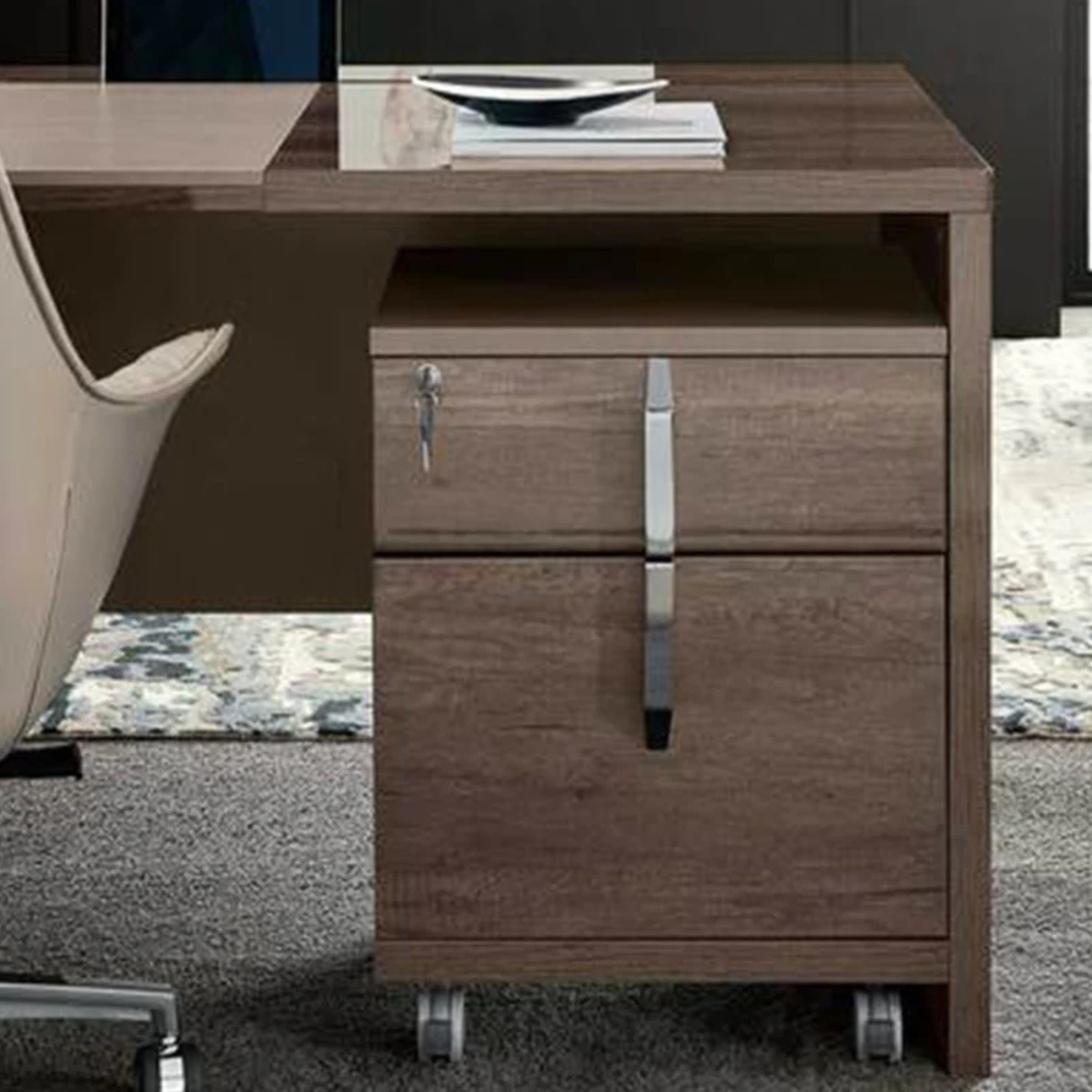 Matera Small File Cabinet with Wheels