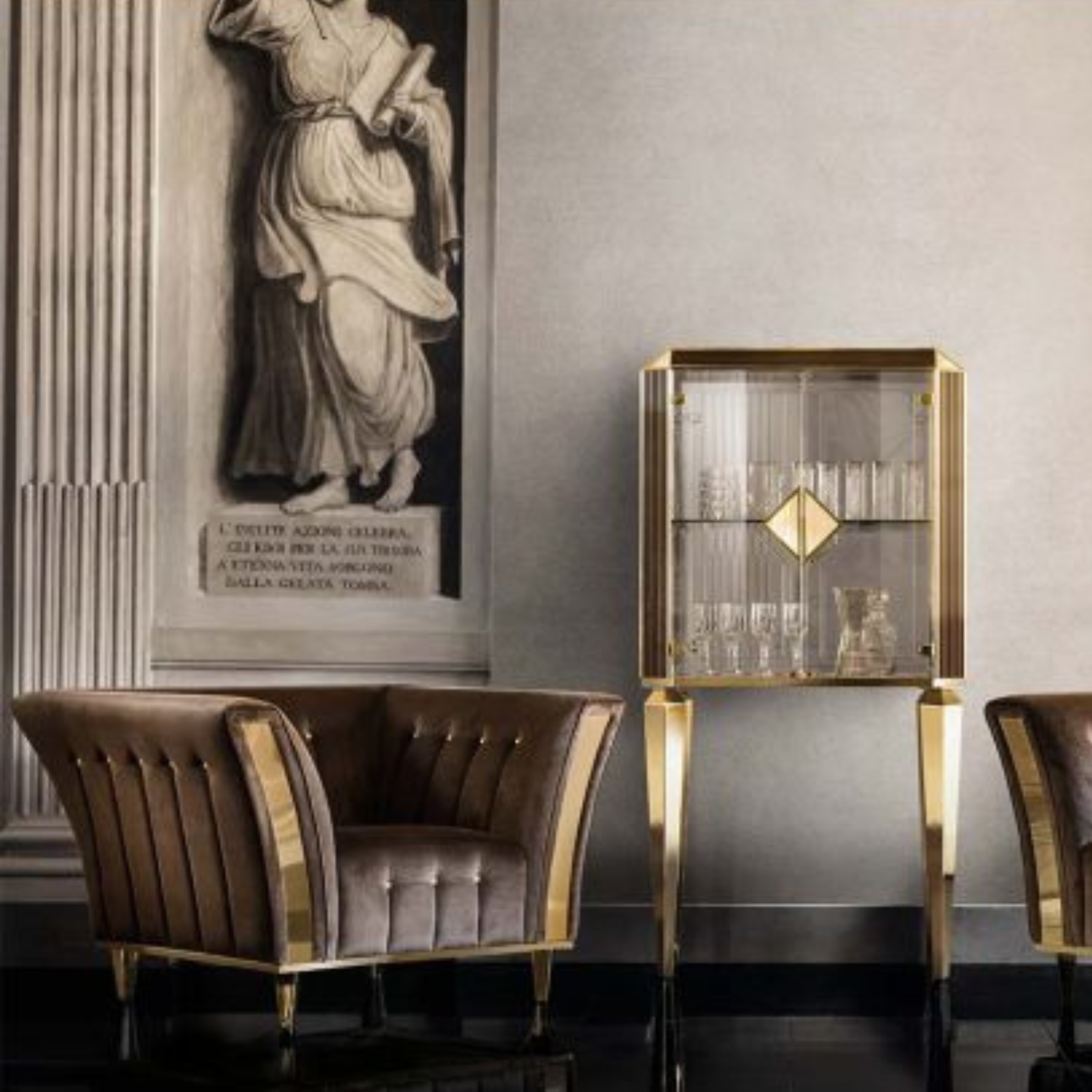 Adora Diamante Living Room Set