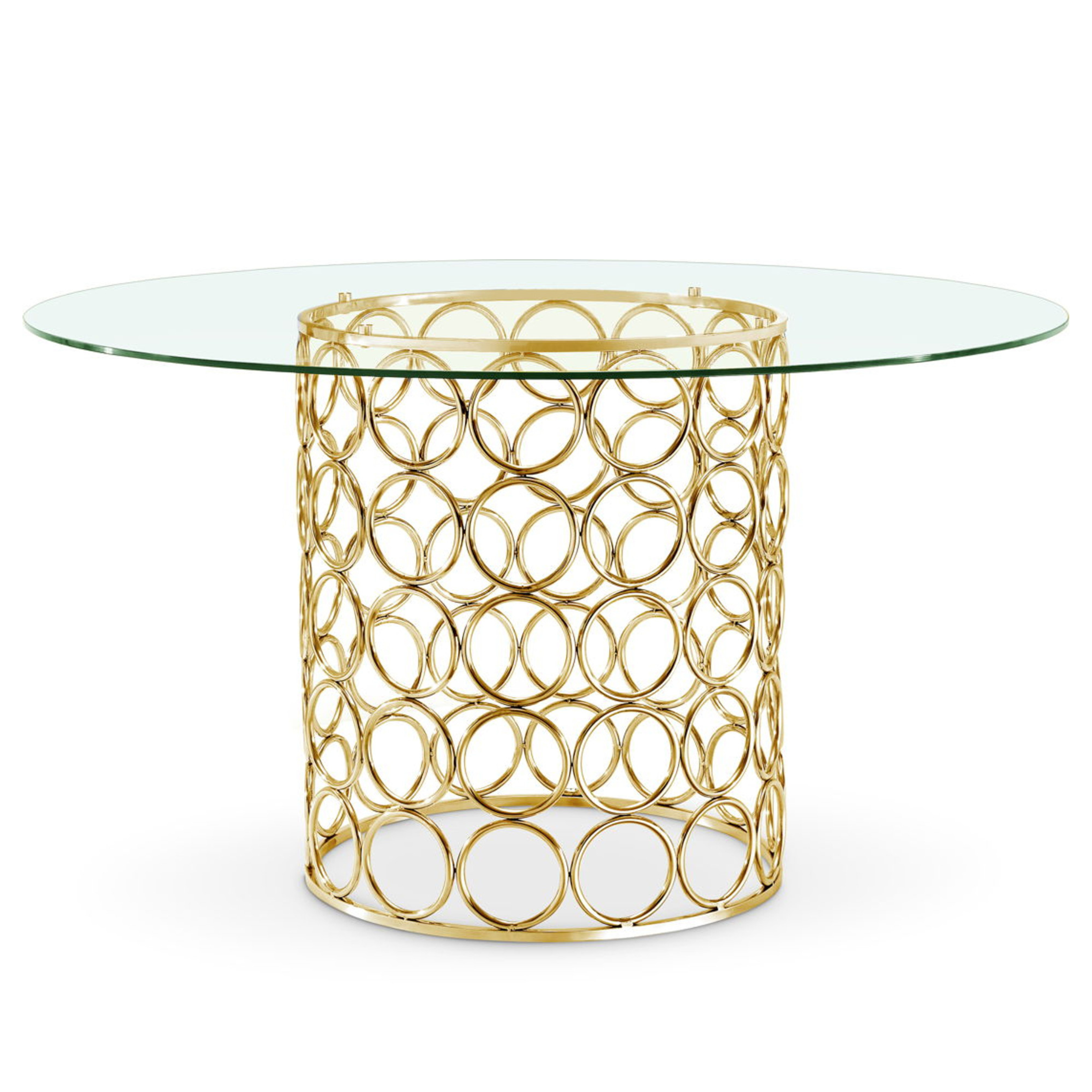Opal Gold Round Dining Table